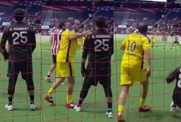 Cuauhtémoc Blanco agrede en partido a leyenda de Chivas