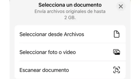 ¿Cómo escanear documentos en WhatsApp?