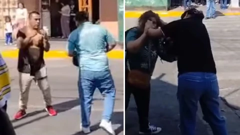 Pelea en Zona Centro de León video
