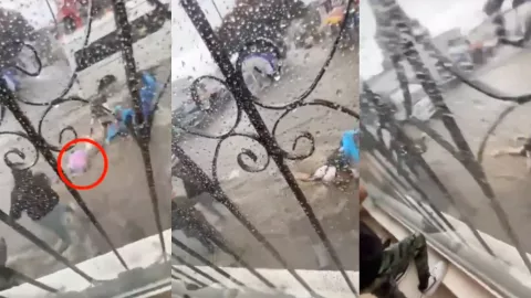 Captan en VIDEO cuando corriente arrastra a niño tras fuertes lluvias en Puebla.jpg