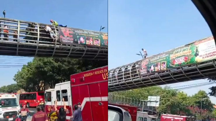 Intento de suicidio en puente de Venustiano Carranza