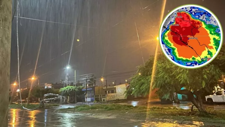 Lluvias e inundaciones en Culiacán