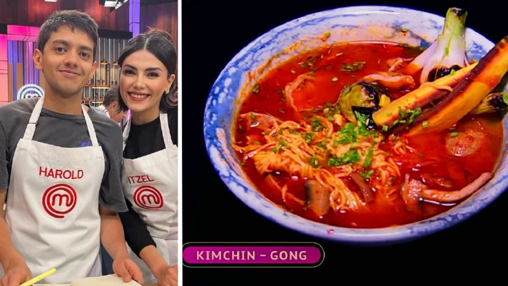 Receta de ramen de Harold Azuara e Itzel Enfermera en MasterChef Celebrity 2024
