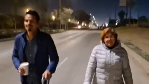 Manifestantes se retiran del bloqueo en el aeropuerto de Tijuana hoy 12 de marzo