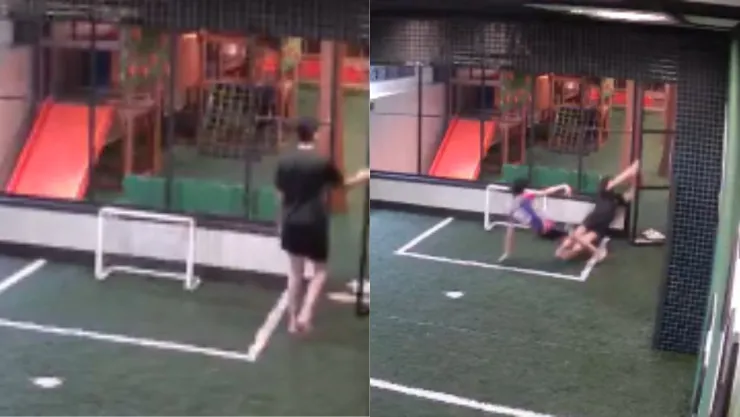 VIDEO | Joven futbolista se electrocuta en pleno partido; su cuerpo quedó inmovilizado durante descarga eléctrica