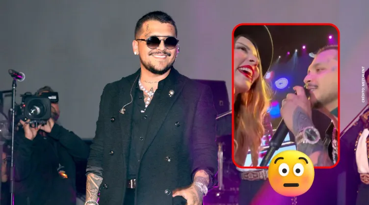 VIDEO: Nodal le canta en vivo a una fan... ¿se parece a Belinda?