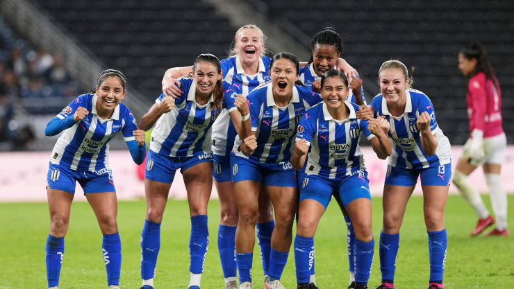 Monterrey Femenil festeja pase a semifinales del Apertura 2023