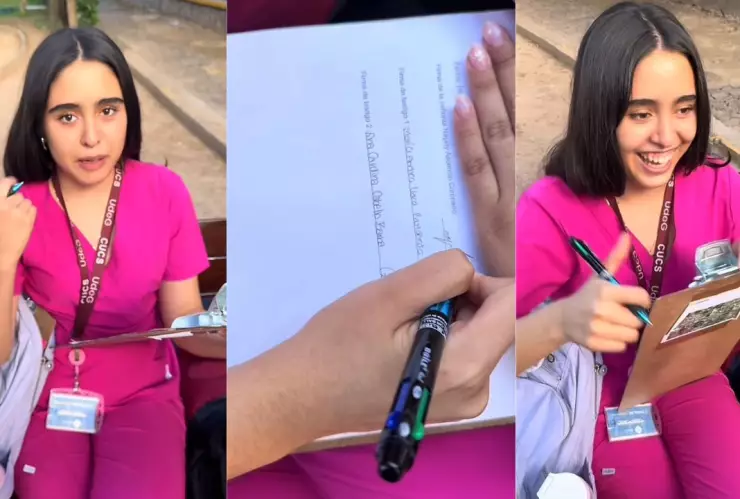 VIDEO: Una joven se viraliza por firmar un contrato para no volver a buscar a su ex