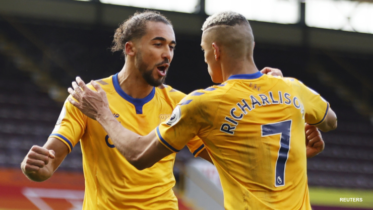 Everton celebra el gol del empate