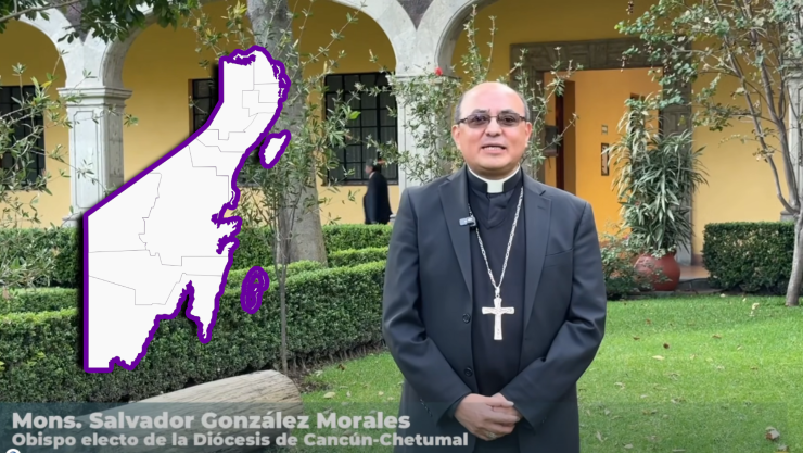 VIDEO_ Nuevo obispo de la Diócesis Cancún-Chetumal envía mensaje a los católicos en Quintana Roo; agradece confianza del Papa León XIV.webp