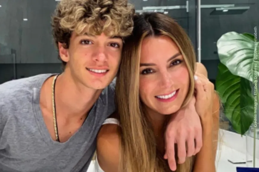 Elizabeth Gutiérrez con su hijo. .jpg