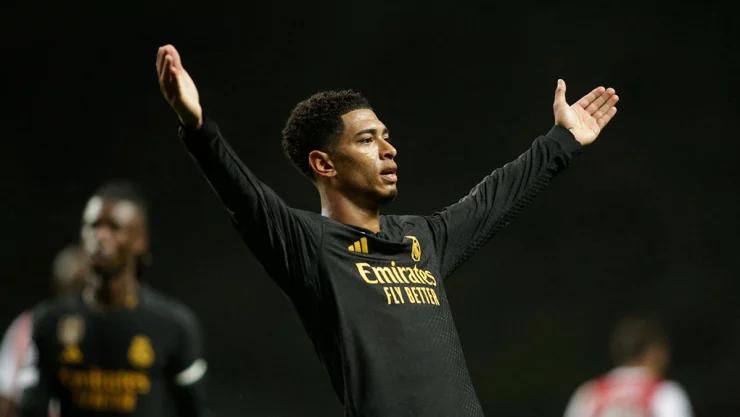 Jude Bellingham festeja su gol ante Braga