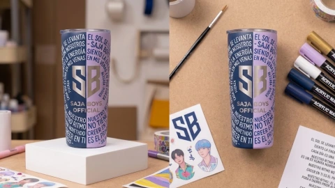 Termo personalizado con tus letras favoritas