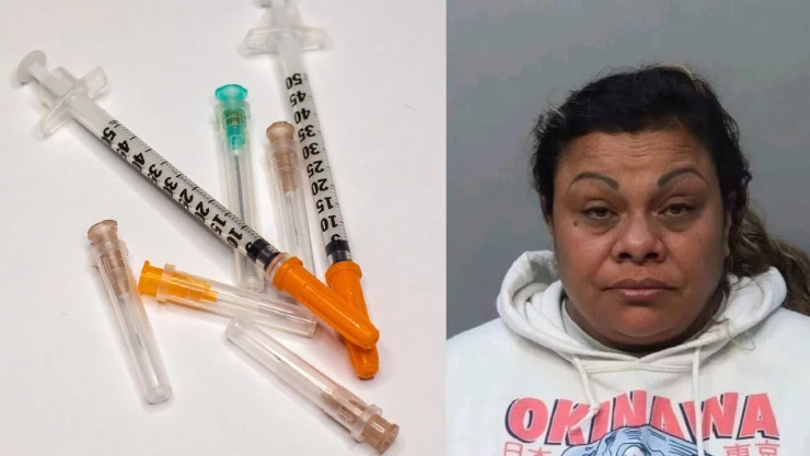 mujer le clava jeringa en el ojo a su pareja por ver a otras mujeres