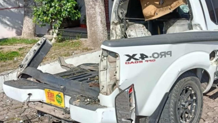 Mujer lesionada por explosión
