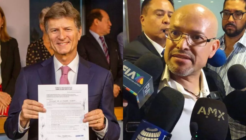 El exsecretario de Turismo, Enrique de la Madrid y el activista Israel Rivas, se registraron en busca de la candidatura del Frente Amplio Por México