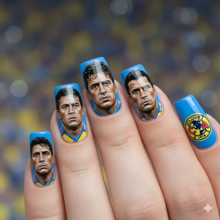 8 modelos de uñas del Club América solo para aficionados REALES: están hermosas en cuadradas o almendradas