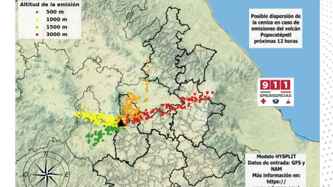 VOLCÁN popocatépetl hoy 3 de diciembre de 2024