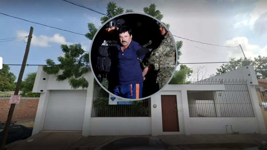 La casa donde vivía El Chapo Guzmán en Culiacán.