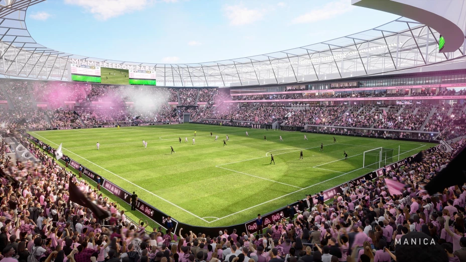 Ilustración del nuevo estadio del Inter Miami