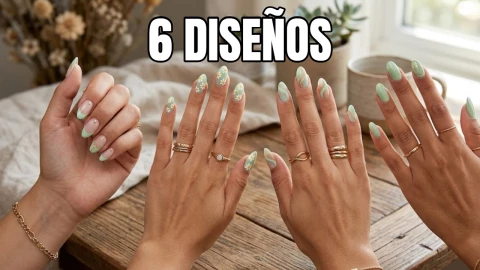 6 dise&ntilde;os de u&ntilde;as verdes pastel que est&aacute;n a la moda en primavera 2026