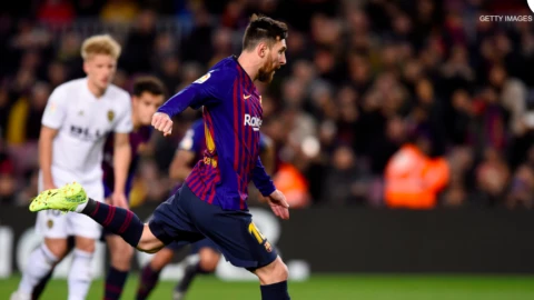 Lionel Messi le da el empate al Barcelona