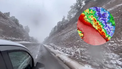 Primera tormenta invernal de la temporada en Sinaloa 2024