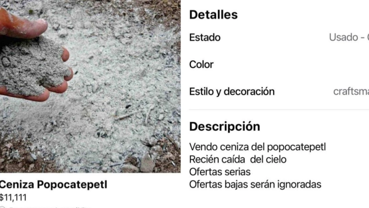 Popocatepetl ceniza venden redes sociales