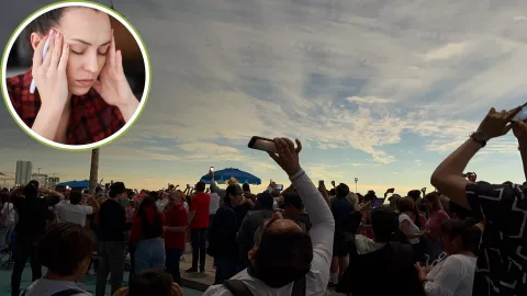 Dolor de cabeza por eclipse solar