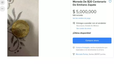 moneda de veinte pesos