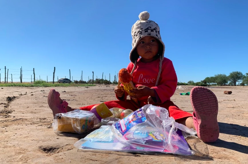 Entrega de juguetes en Huatabampo, Sonora