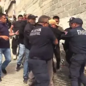 pelea en fiesta patronal