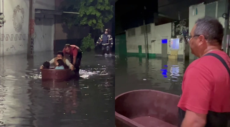 Lluvias en Iztapalapa en CDMX el 27 de septiembre de 2025.