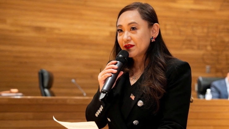 Eileen Wang, alcaldesa de Arcadia, California.