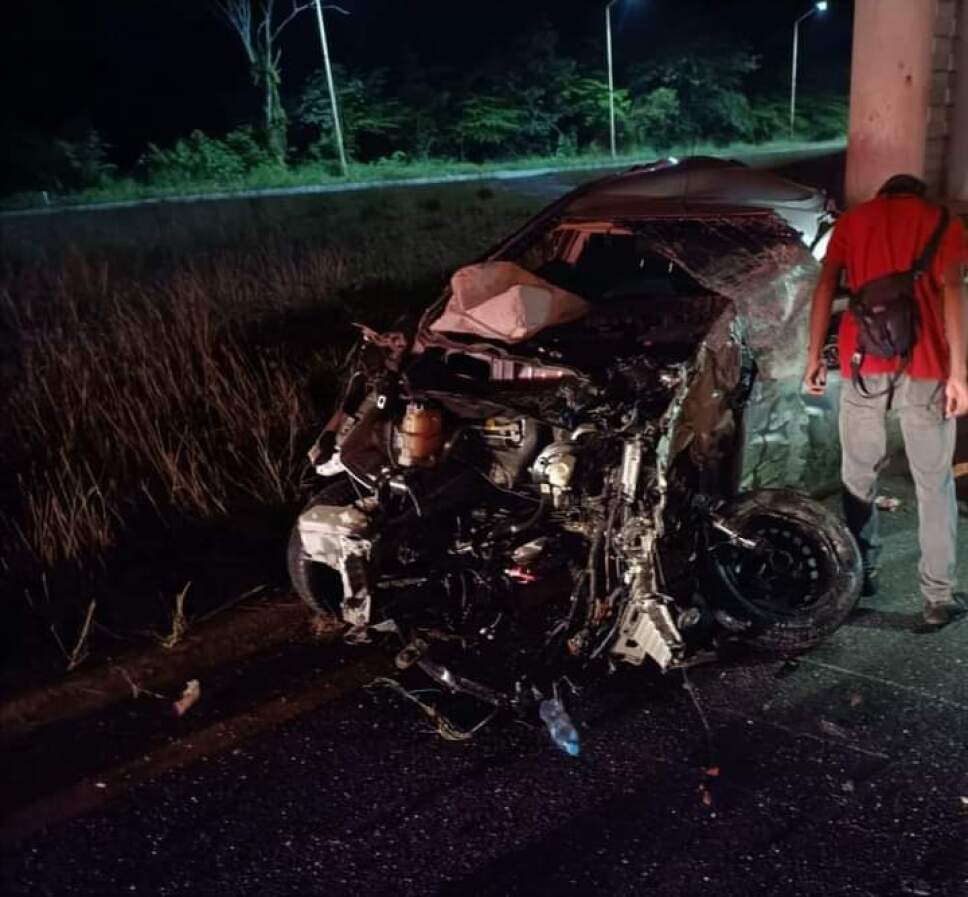 Se registra accidente en el puente de Chetumal