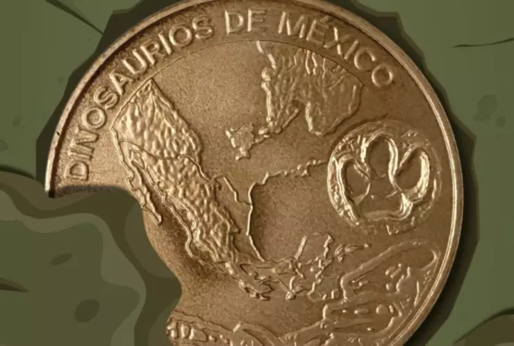 moneda dinosaurios