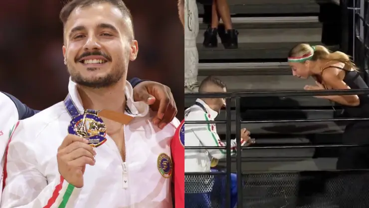 ¡Dijo que sí! Salvatore Maresca gana el oro en gimnasia y le pide matrimonio a su novia