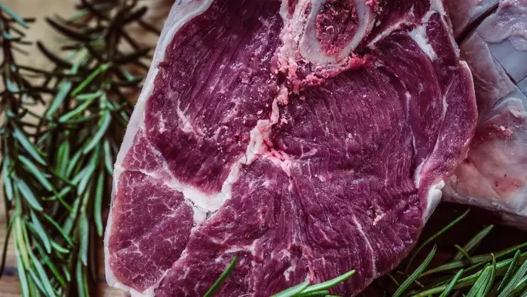 filete de carne impreso en 3D