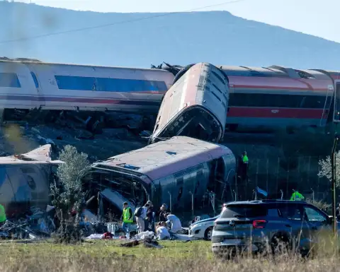 Choque de trenes cerca de Urda, en el centro de España.