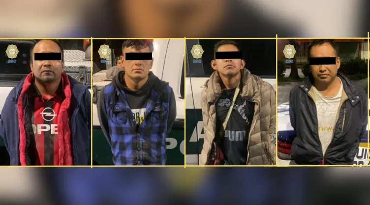 Asalto a establecimiento en Tláhuac: encañonan a empleada y detienen a cuatro implicados