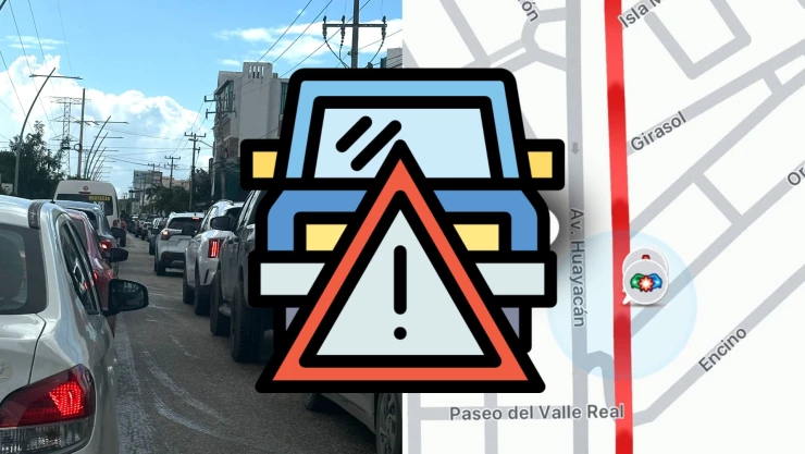 Reportan tráfico MUY pesado en Av. Huayacán en Cancún HOY: ¿Cuál es la razón?