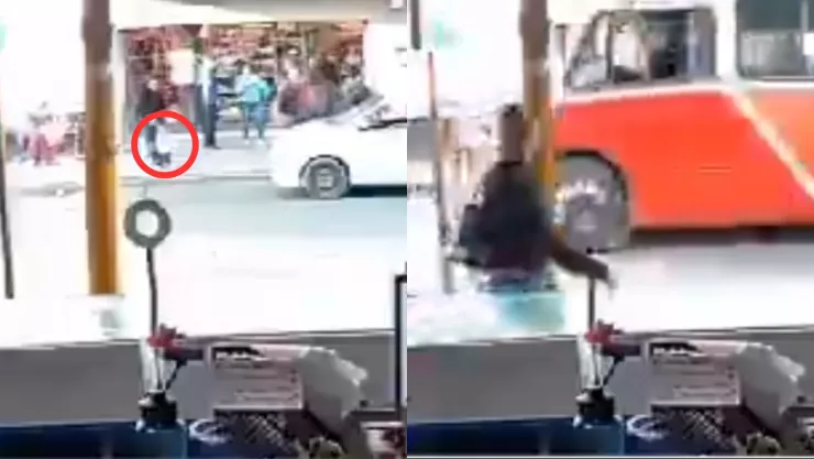 VIDEO | Niño de 2 años es atropellado tras una distracción de su madre en el centro histórico