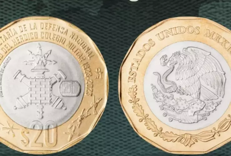 nueva moneda Banxico de 20 pesos