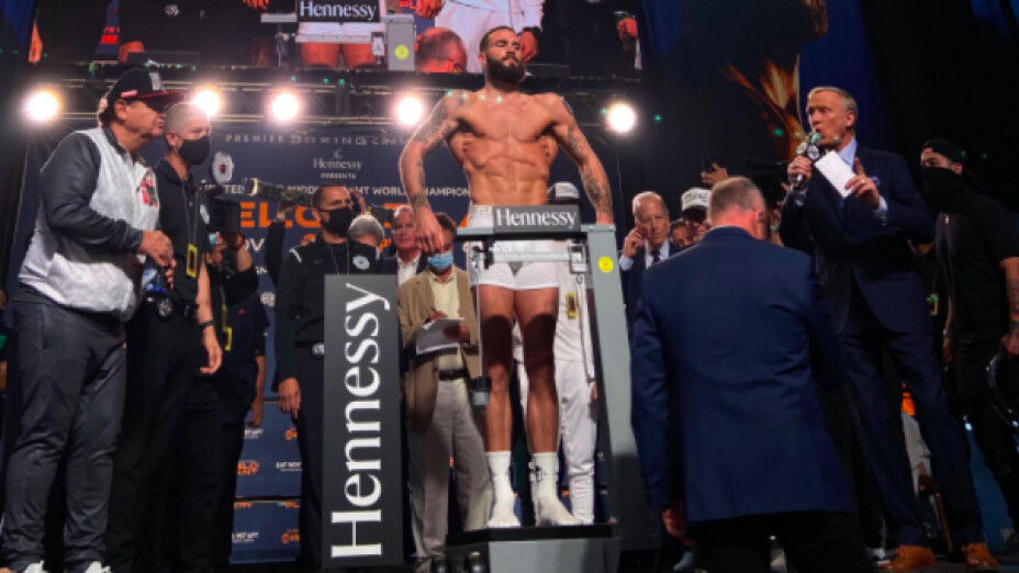 canelo alvarez caleb plant pesaje