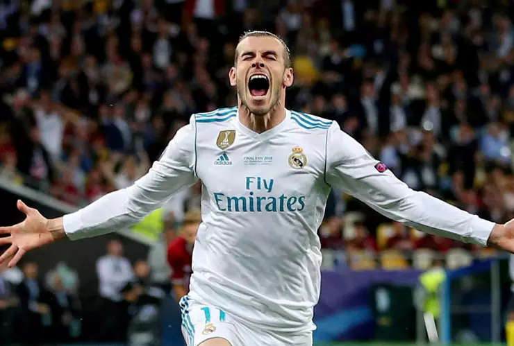 Gareth Bale celebra un gol con el Real Madrid