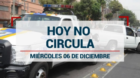 Autos que descansa el miércoles 6 de diciembre por el Hoy No Circula