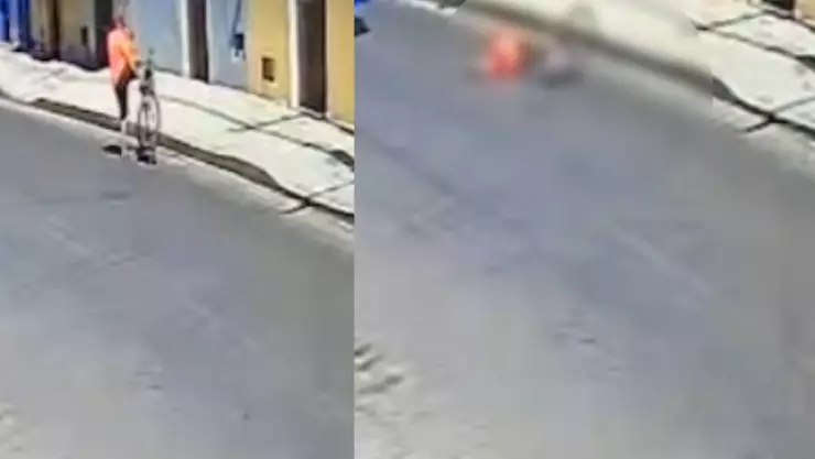Filtran VIDEO del momento en que un Va y Ven atropella a ancianito en Kanasín