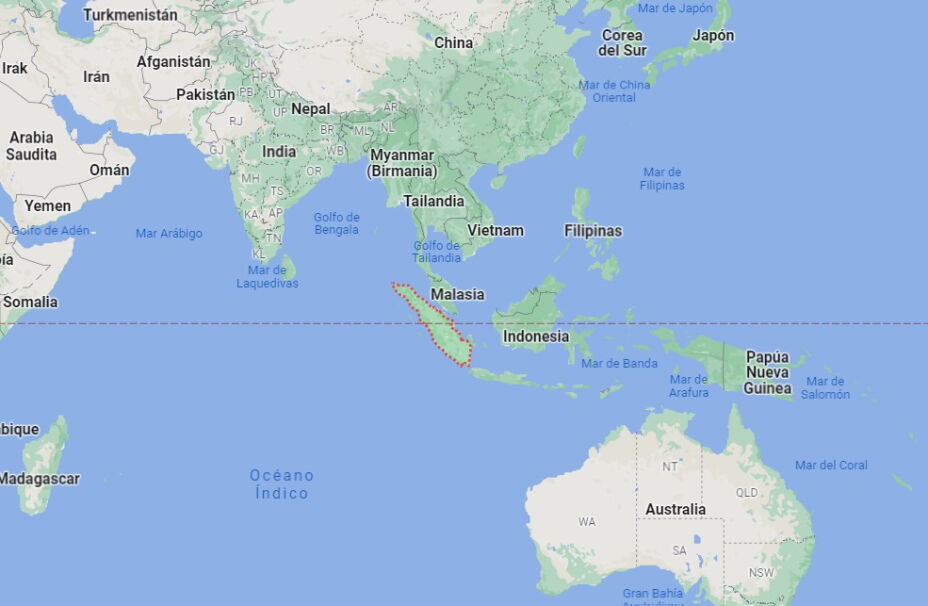 La Isla de Sumatras pertenece a Indonesia, un país integrado por miles de islas y cerca del “Anillo de Fuego del Pacífico”