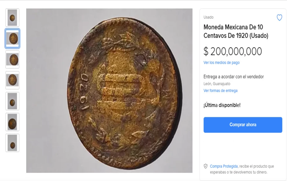 La moneda de 10 centavos de 1920: ¿Qué elementos elevan su valor?