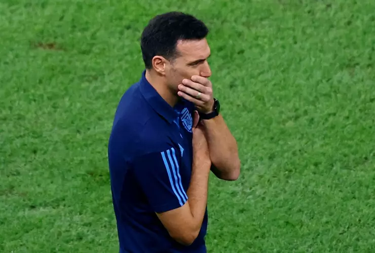 Lionel Scaloni en llanto tras avanzar a la Final